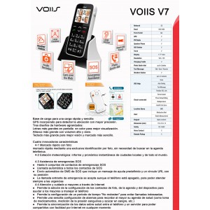 Telefono movil con gps V7G y sos
